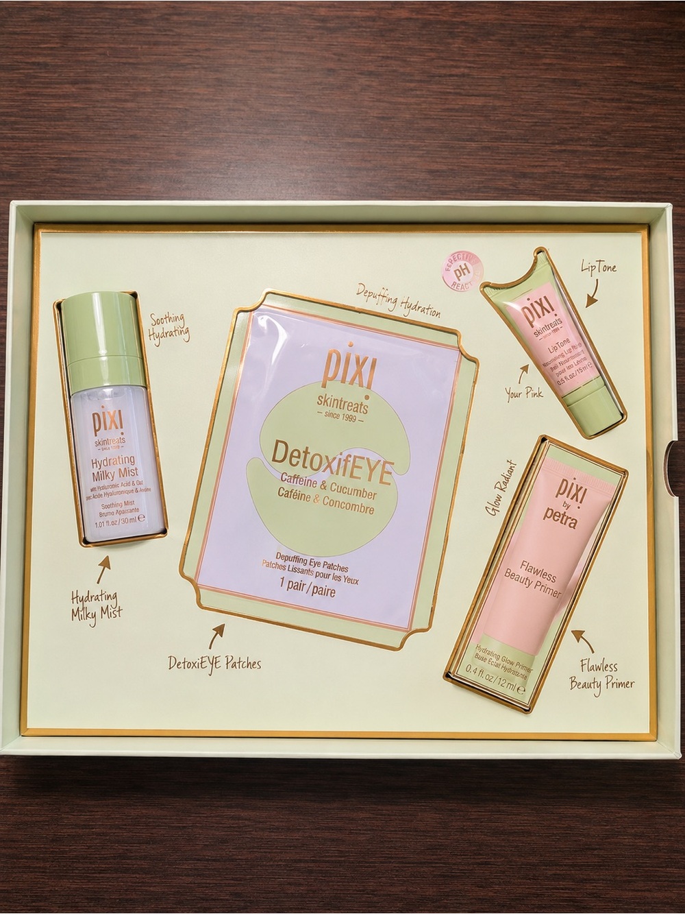 Pixi Skintreats 4 Piece Skincare & Makeup Beauty Bundle NEW